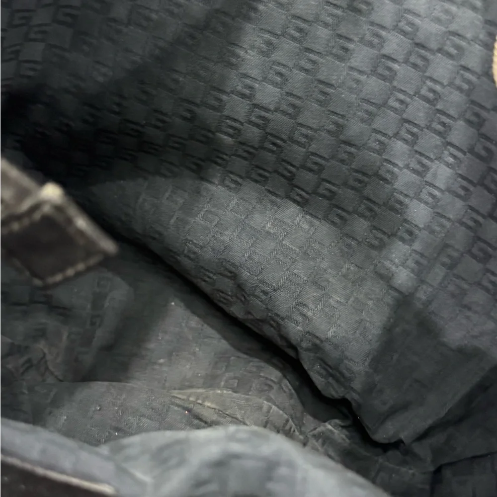 Gucci Black Leather Hobo Bag